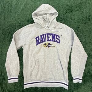 Baltimore Ravens Gray | Purple Medium Sweatshirt Hoodie Unisex NFL